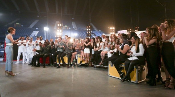 6 Chairs Challenge
The X Factor is a Thames/Syco production for ITV.
UNDER STRICT EMBARGO UNTIL 00.01 ON SUNDAY 11TH OCTOBER 2015
TX11 GROUPS
Picture Shows: CHERYL GIVES GIRLS A PEP RALK
Television’s biggest search for a music star is back as The X Factor returns to ITV, with a new stellar judging panel and a dynamic new presenting duo.
The brand new super six sees Simon Cowell, Cheryl Fernandez-Versini, Nick Grimshaw and Rita Ora take their places at the judges’ desk, while presenters Olly Murs and Caroline Flack will be guiding the search to find a potential pop star with an amazing voice and that extra special something.
©Thames/Syco/Fremantle Media
6 Chairs Challenge
The X Factor is a Thames/Syco production for ITV.
UNDER STRICT EMBARGO UNTIL 00.01 ON SUNDAY 11TH OCTOBER 2015
TX11 GROUPS
Picture Shows: CHERYL GIVES GIRLS A PEP RALK
Television’s biggest search for a music star is back as The X Factor returns to ITV, with a new stellar judging panel and a dynamic new presenting duo.
The brand new super six sees Simon Cowell, Cheryl Fernandez-Versini, Nick Grimshaw and Rita Ora take their places at the judges’ desk, while presenters Olly Murs and Caroline Flack will be guiding the search to find a potential pop star with an amazing voice and that extra special something.
©Thames/Syco/Fremantle Media